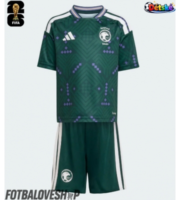 Saúdská Arábie Dětské Domácí Dres MS 2026 Krátký Rukáv (+ trenýrky)